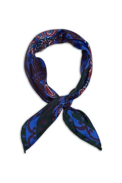 LA DOUBLEJ-Folky Hearts Foulard-BLUE