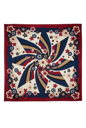 LA DOUBLEJ-Beat Flowers Foulard-RED