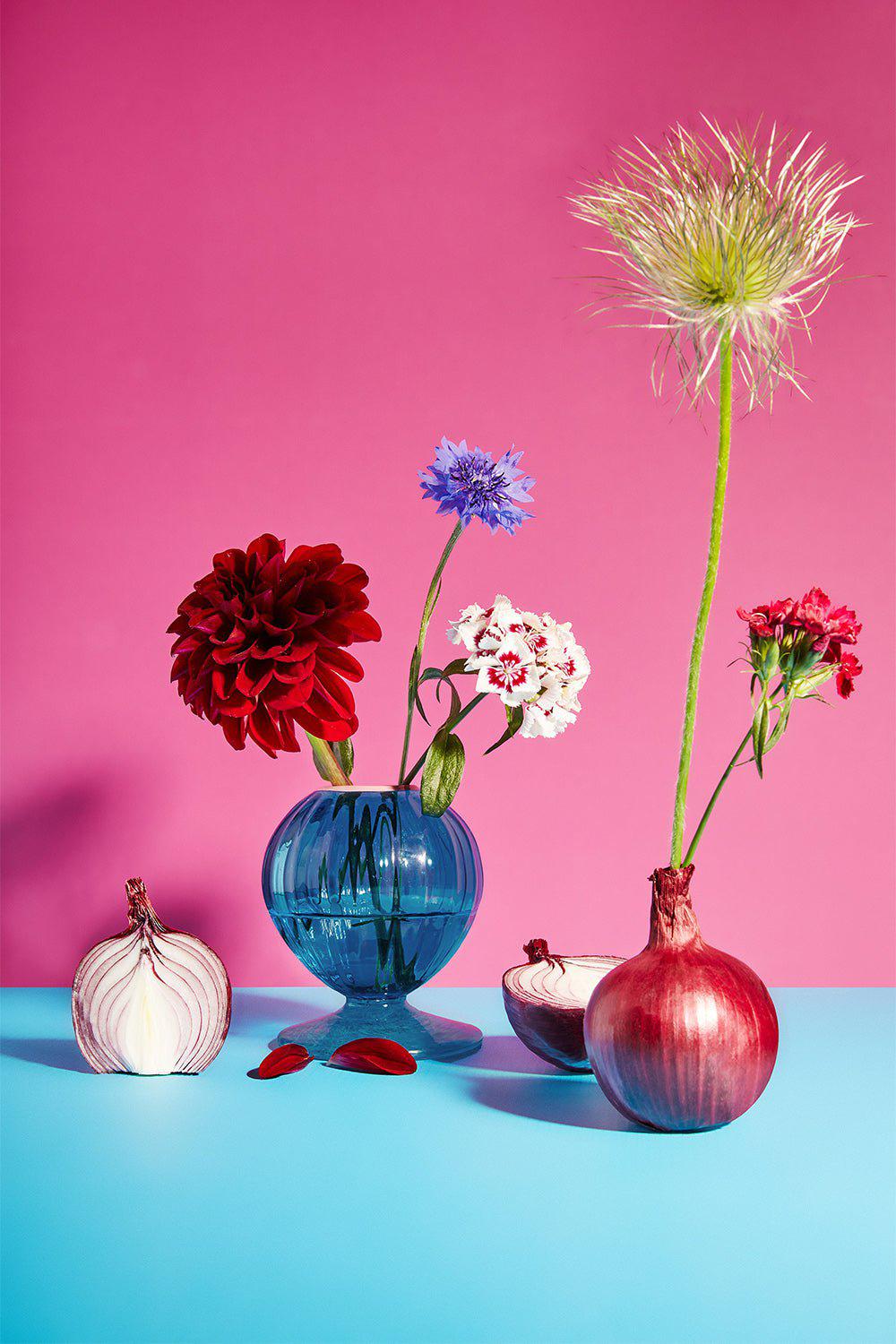 LA DOUBLEJ-Murano Glass Onion - Blue-BLUE