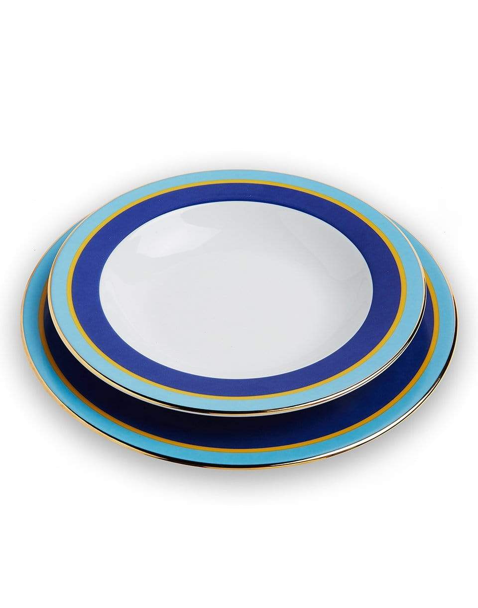 LA DOUBLEJ-Soup and Dinner Plates Set Of 2 - Rainbow Blu-BLUE