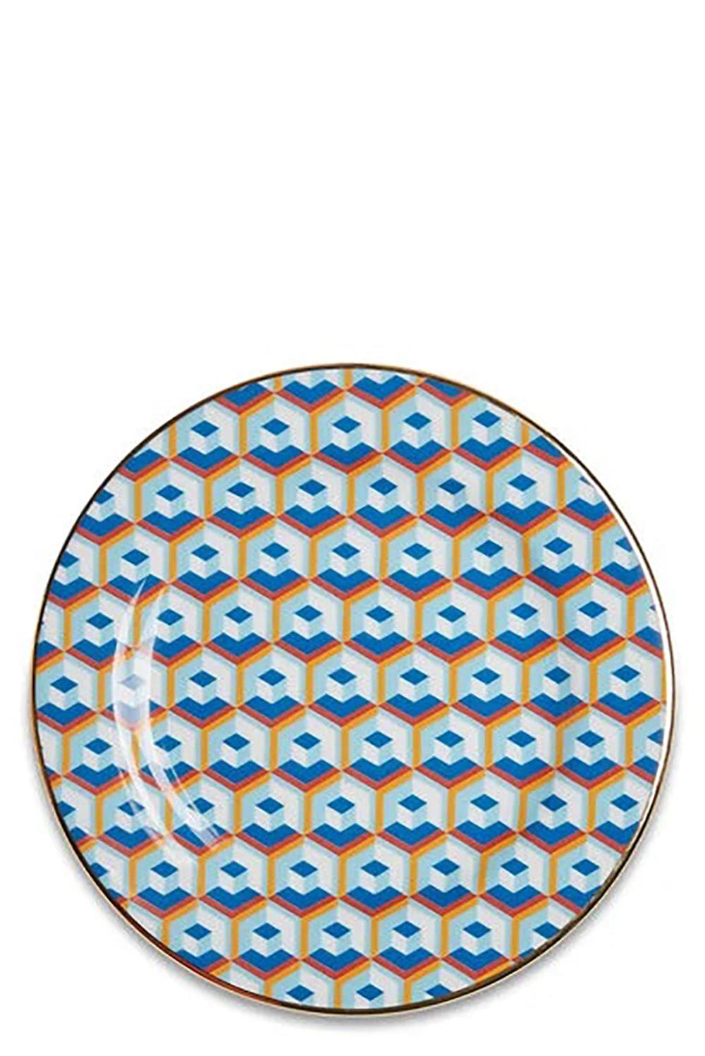 LA DOUBLEJ-Dessert Plates Set Of 6 - Cubi Mix-CUBIMIX