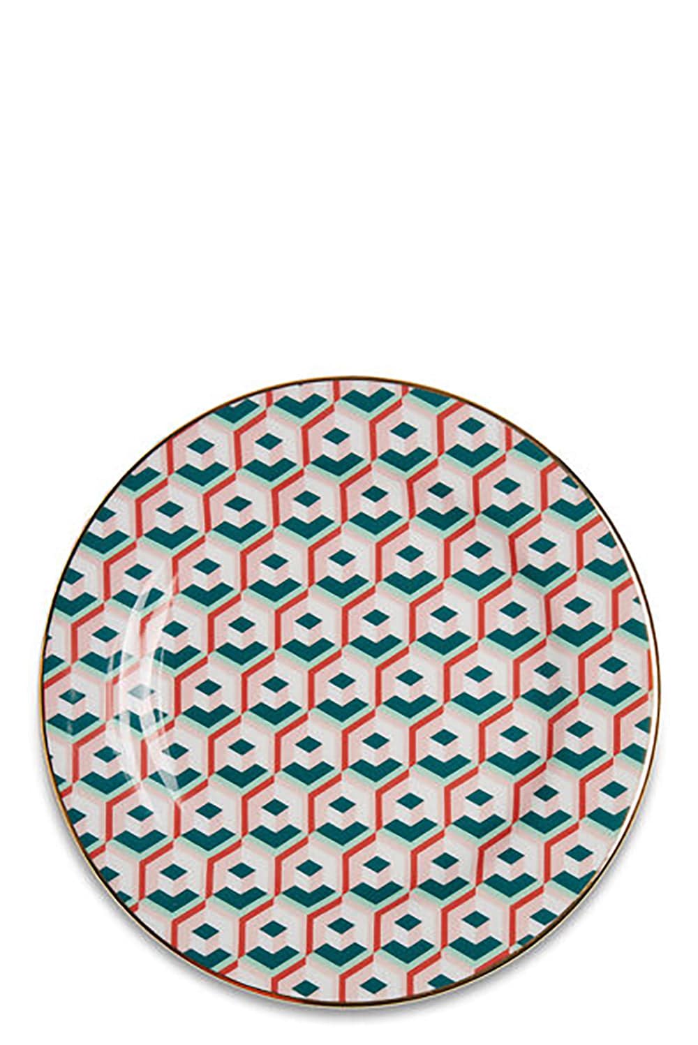 LA DOUBLEJ-Dessert Plates Set Of 6 - Cubi Mix-CUBIMIX