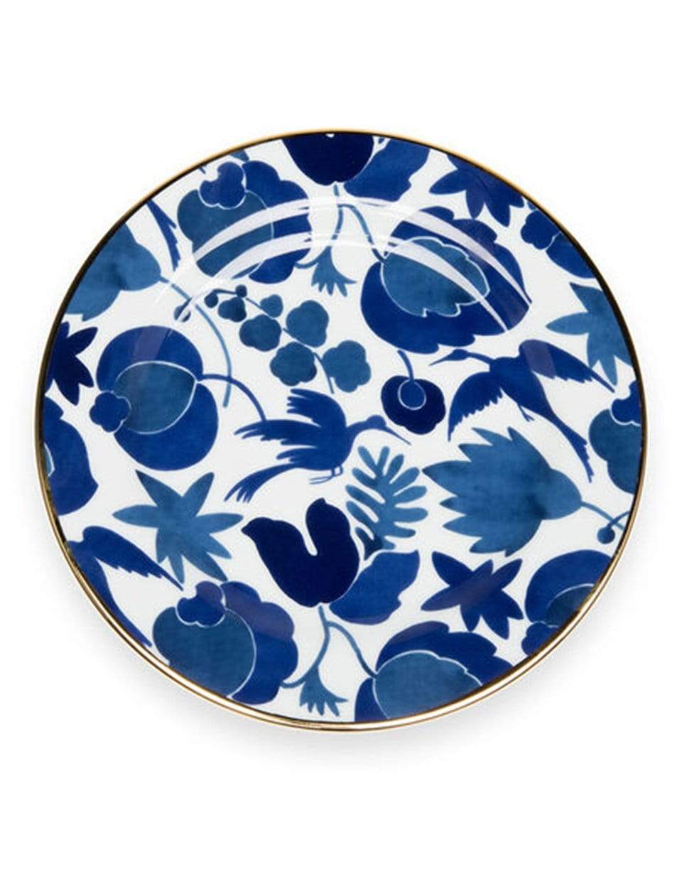 LA DOUBLEJ-Dessert Plates Set Of 6 - Wildbird Mix-MULTI