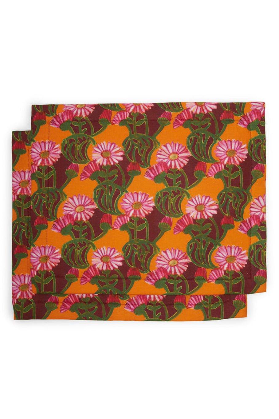 LA DOUBLEJ-Set of 2 Tablemats - Orange Grove-ORNGGROV