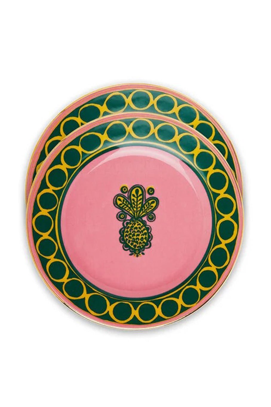 LA DOUBLEJ-Set of 2 Dessert Plates - Rosa-ROSA