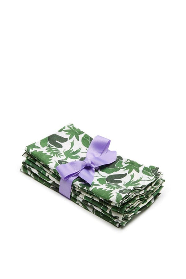 LA DOUBLEJ-Large Napkins Set Of 6 - Verde-VERDE