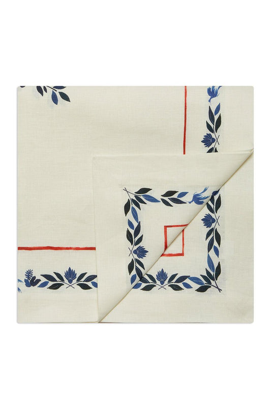 Large Tablecloth - Wildbird Placee Blue-WLDBIRD-ACCESSORIEHOME-LA DOUBLEJ