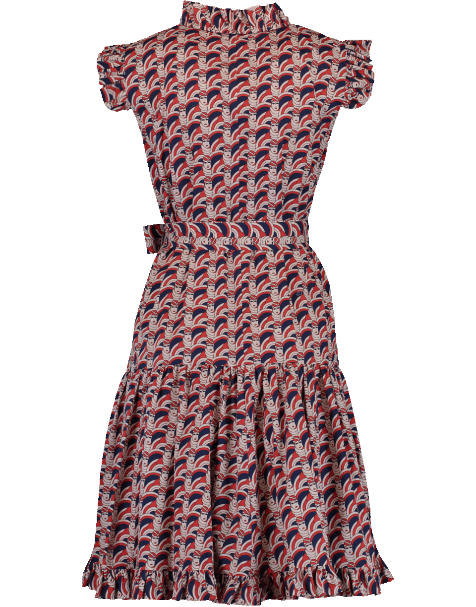 LA DOUBLEJ-Ruffle Neck Sassy Dress-