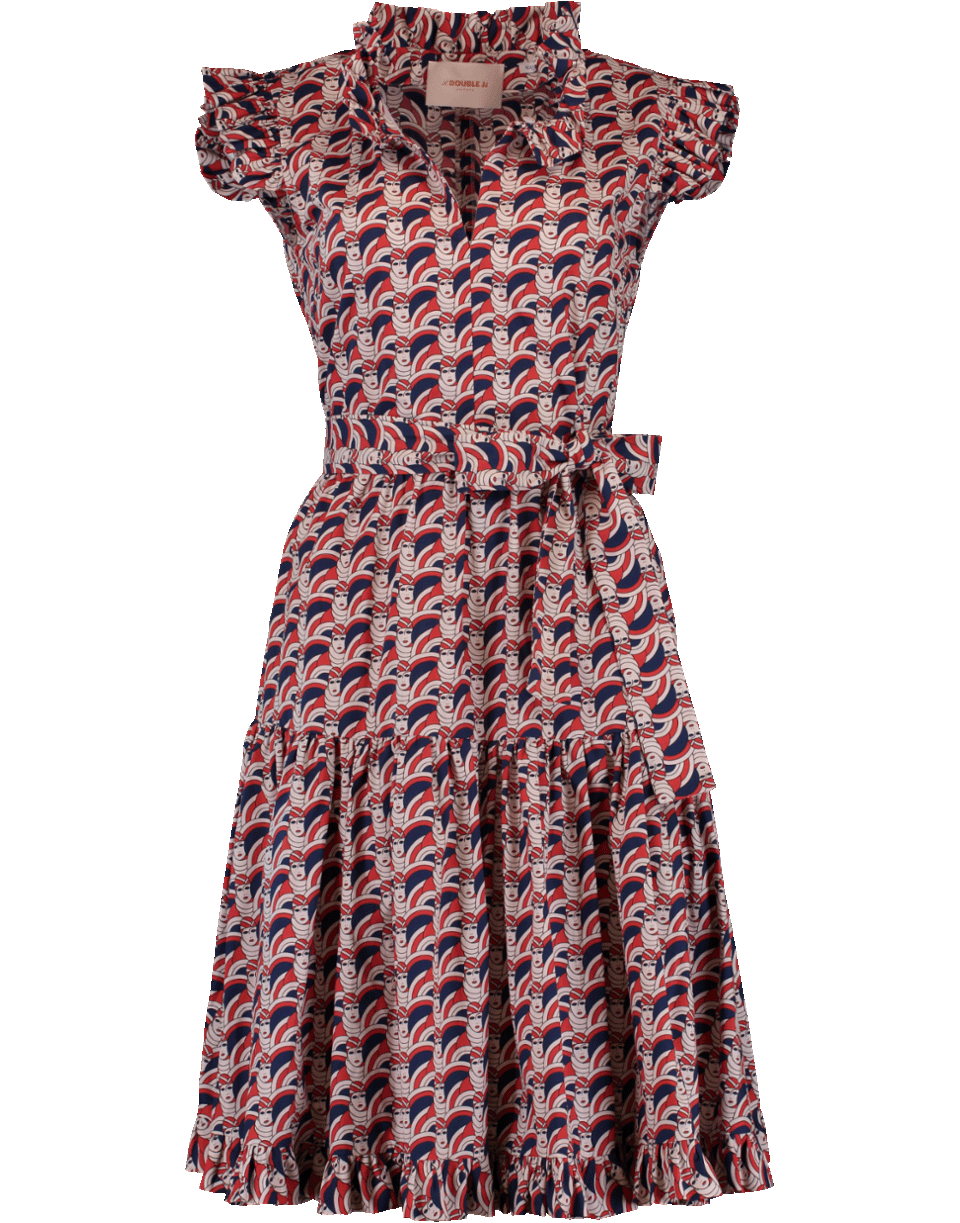 LA DOUBLEJ-Ruffle Neck Sassy Dress-