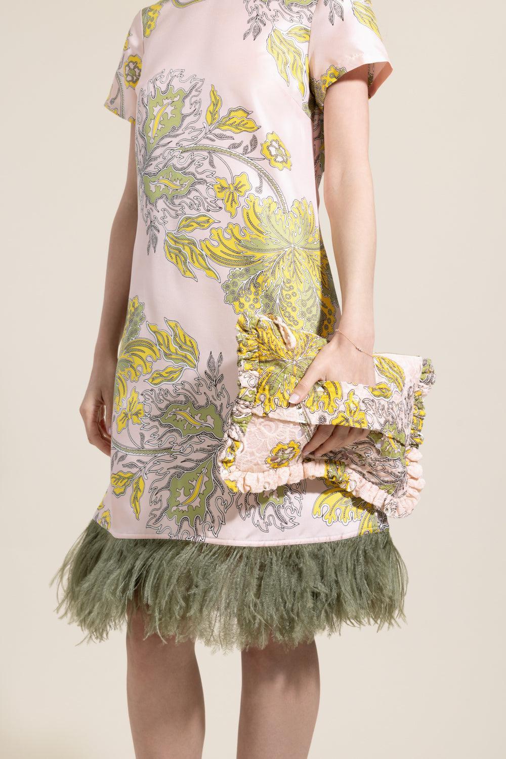 Mini Swing Dress - Swathe-FLORAL-38-CLOTHINGDRESSCASUAL-LA DOUBLEJ