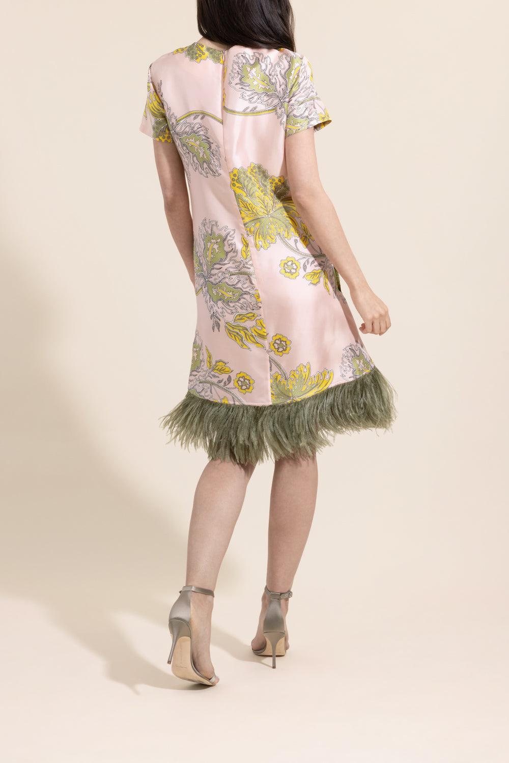 Mini Swing Dress - Swathe-FLORAL-38-CLOTHINGDRESSCASUAL-LA DOUBLEJ