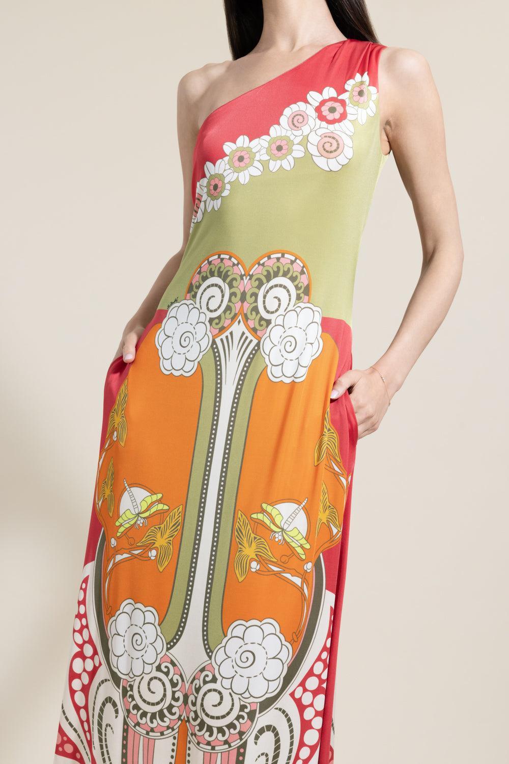 Clingy Swing Dress - Ambrosia Placée-FLORAL-XS-CLOTHINGDRESSCASUAL-LA DOUBLEJ