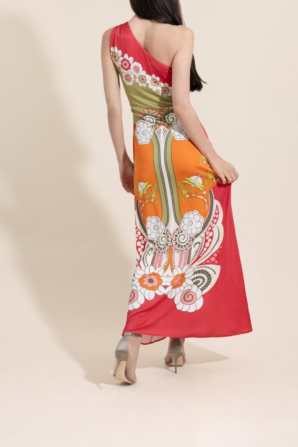 Clingy Swing Dress - Ambrosia Placée-FLORAL-XS-CLOTHINGDRESSCASUAL-LA DOUBLEJ