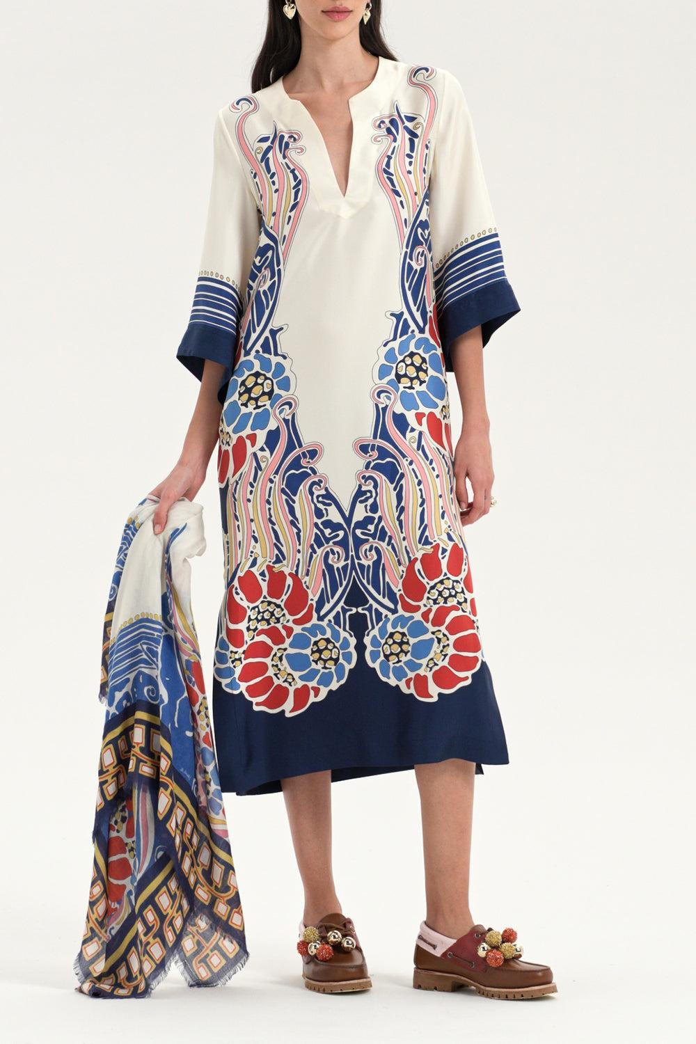 The Kaftan - Lemuria Placee-LEMURIA-XS-CLOTHINGDRESSCASUAL-LA DOUBLEJ