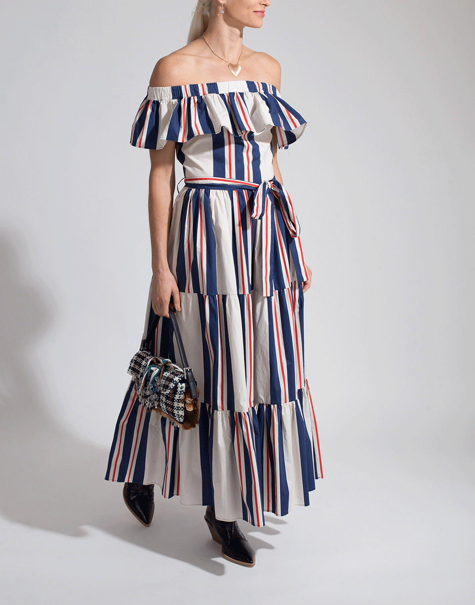 LA DOUBLEJ-Off Shoulder Maxi Yacht Dress-LUGLIO