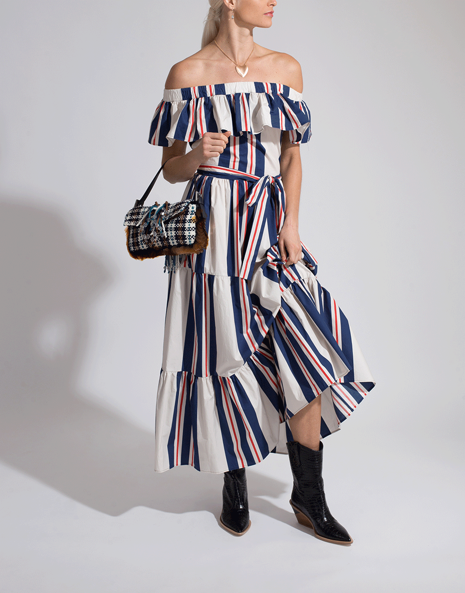 LA DOUBLEJ-Off Shoulder Maxi Yacht Dress-LUGLIO