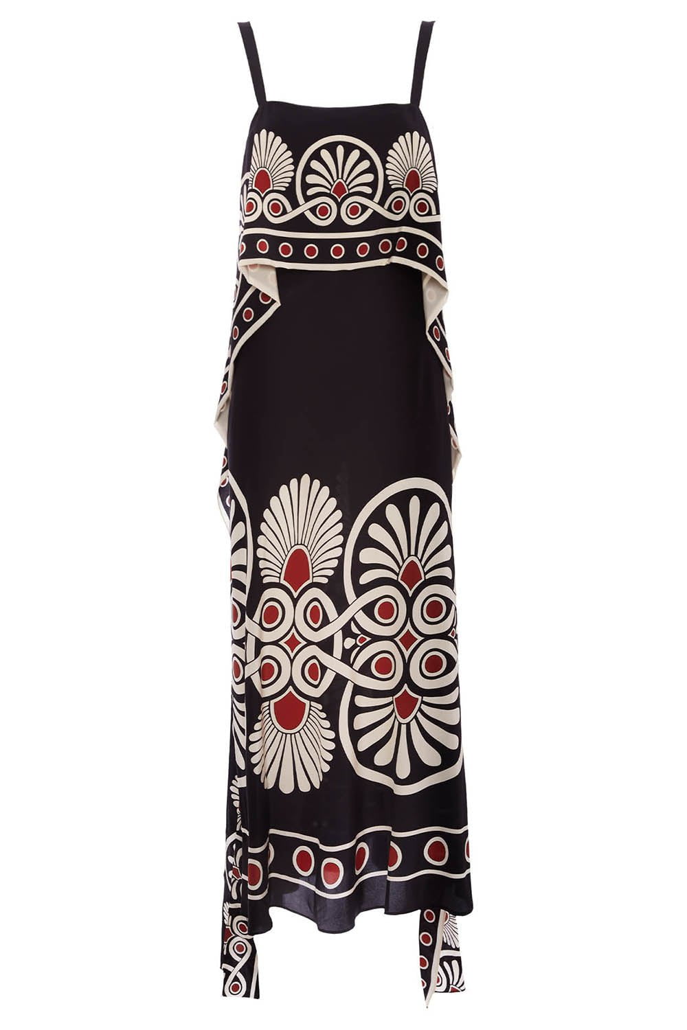 LA DOUBLEJ-SLIP-AROUND DRESS - MEDALLION PLACÉE-