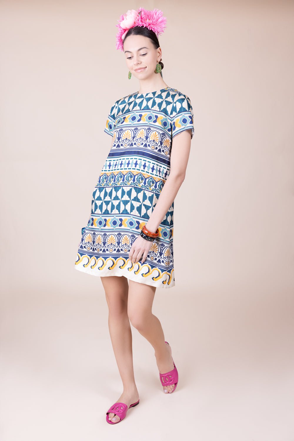 Mini Swing Dress - Casareale Small CLOTHINGDRESSCASUAL LA DOUBLEJ   
