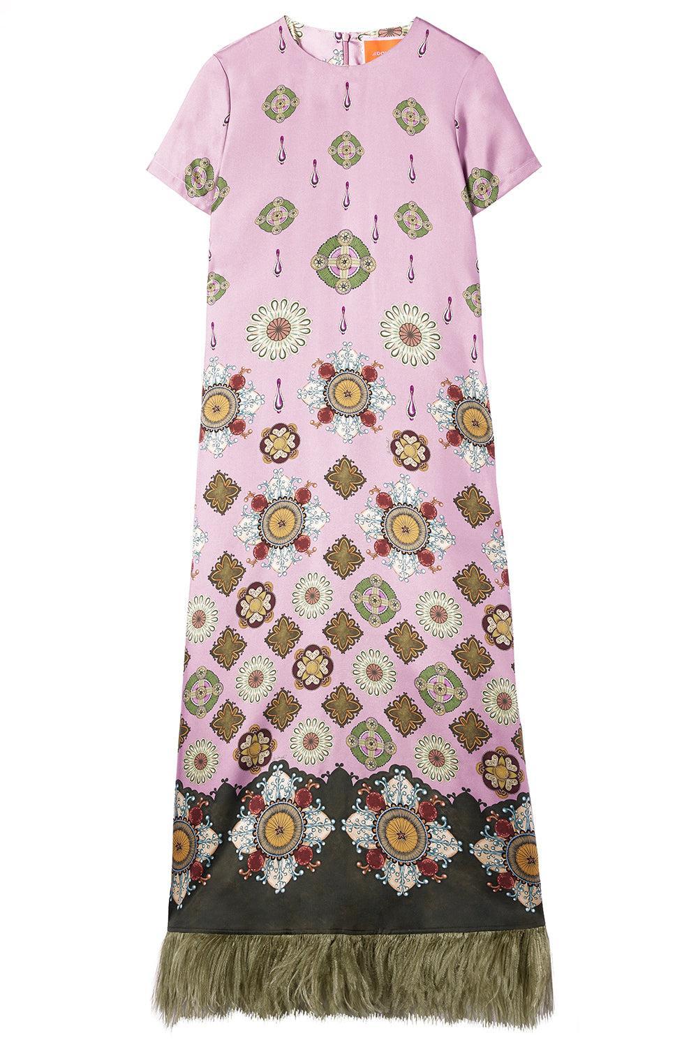 Swing Dress With Feathers-NUCLEUS-XS-CLOTHINGDRESSCASUAL-LA DOUBLEJ