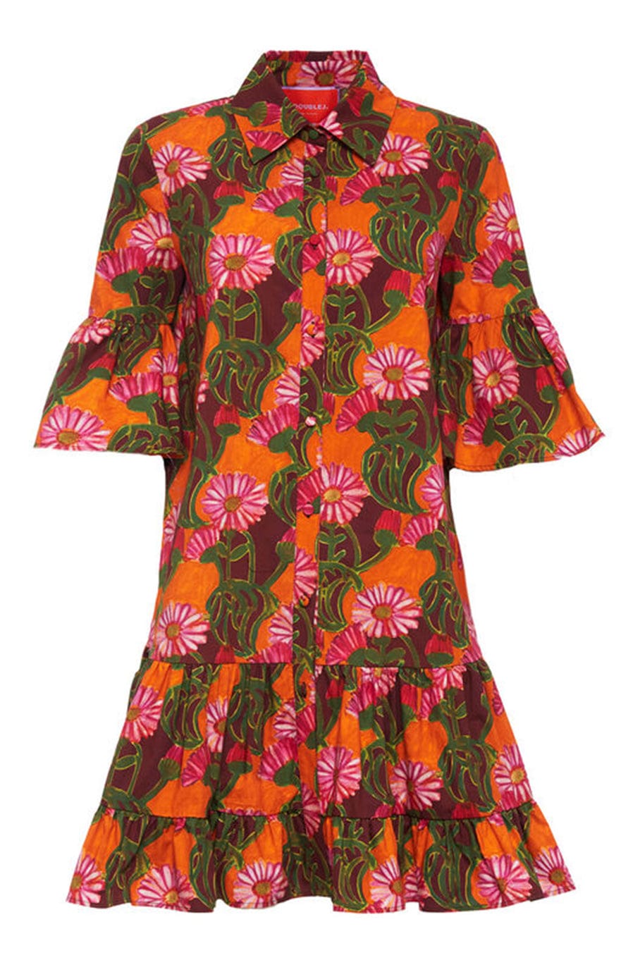 LA DOUBLEJ-Choux Dress - Orange-