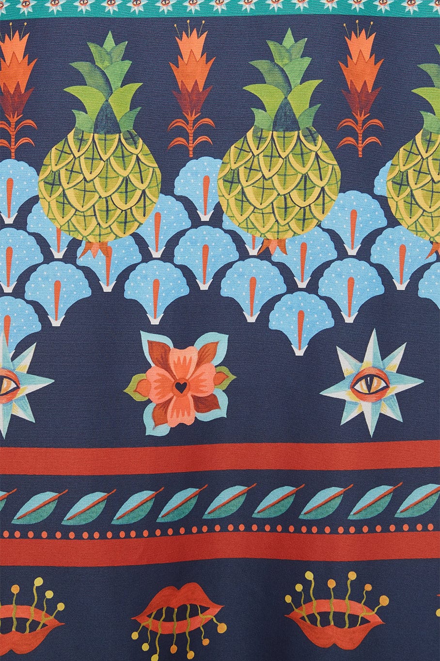 LA DOUBLEJ-Artemis Dress - Patchwork Occhi-