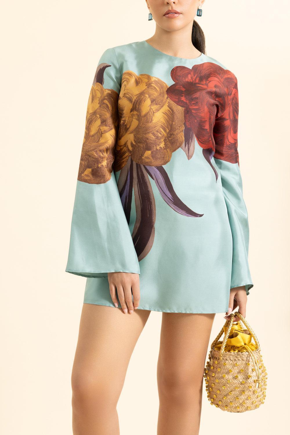 Mini Supremes Swing Dress-PEONY-XS-CLOTHINGDRESSCASUAL-LA DOUBLEJ