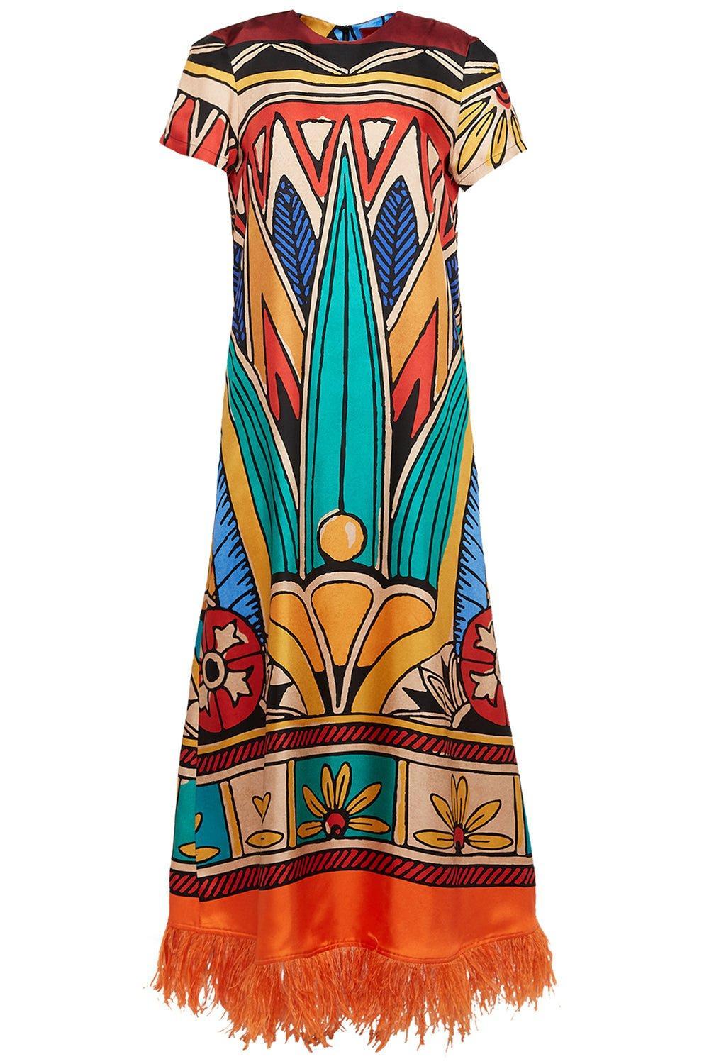 LA DOUBLEJ-Feather Swing Dress - Philae-