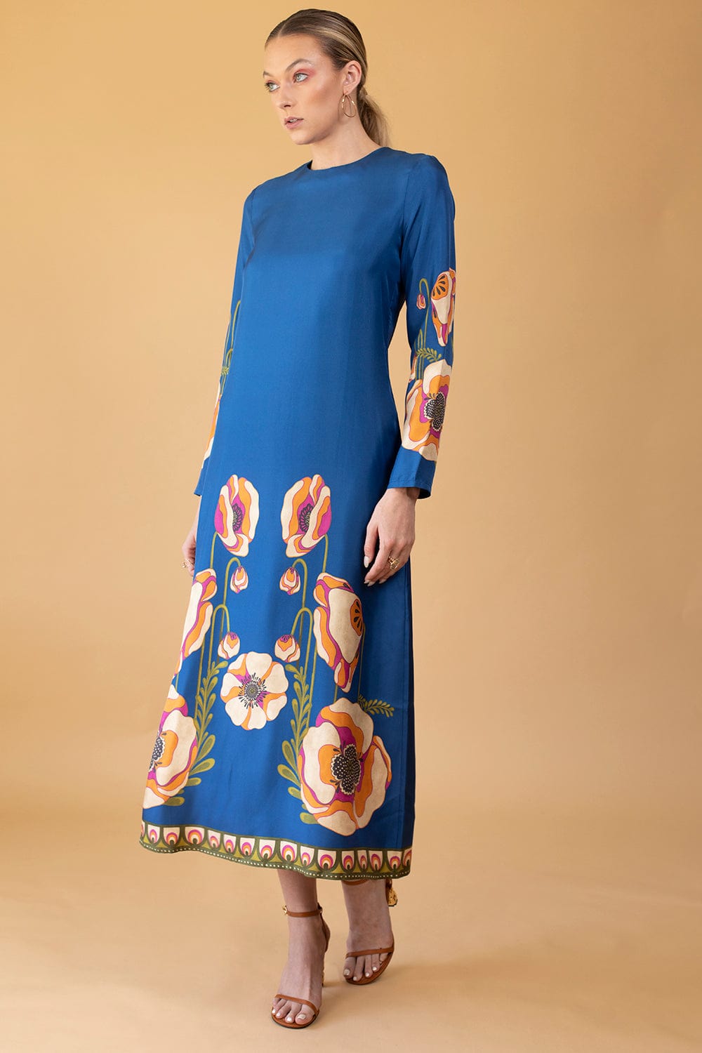 LA DOUBLEJ-Long Sleeve Swing Dress-