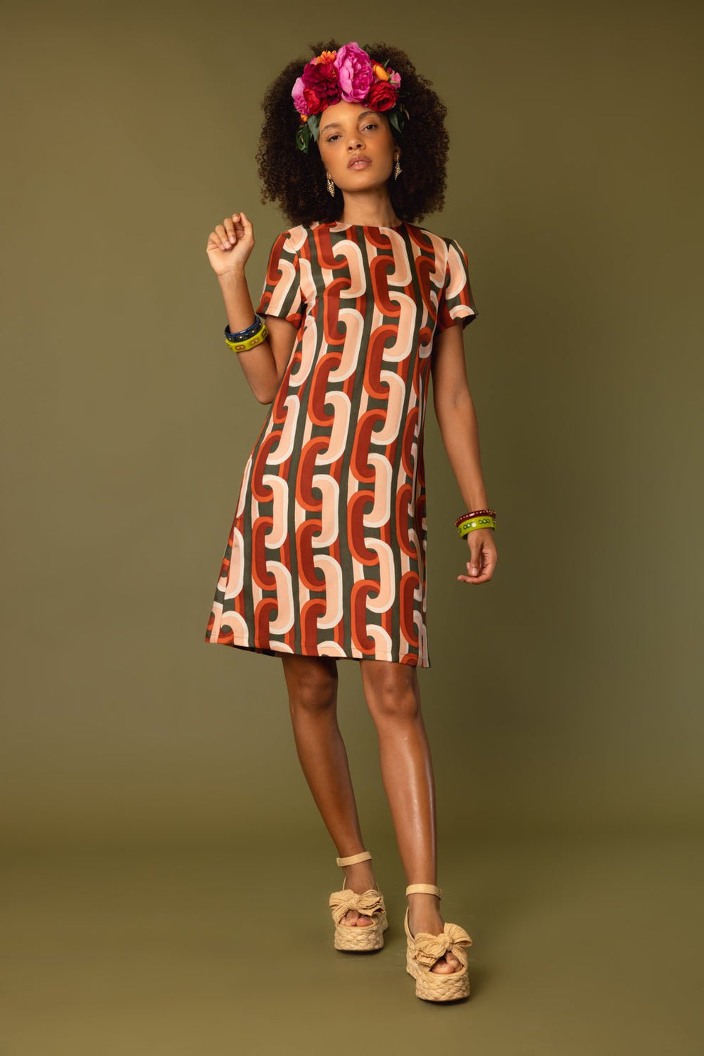 la double j mini swing dress MINI SWING DRESS