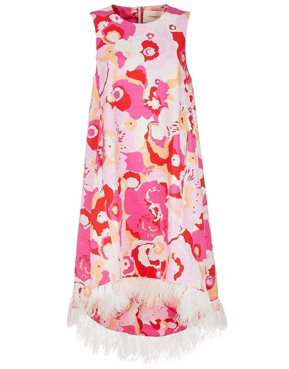 LA DOUBLEJ-Peonia Rosa Shot Cotton La Scala High Dress-