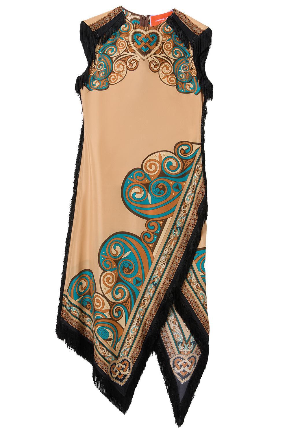  Scarf Dress - Kells Placee-NOVELTY-38-CLOTHINGDRESSCOCKTAIL-LA DOUBLEJ 
