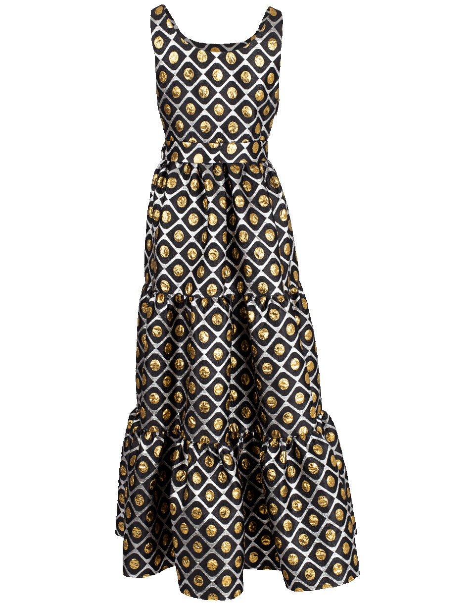LA DOUBLEJ-Pellicano Dinner Dress-ORO