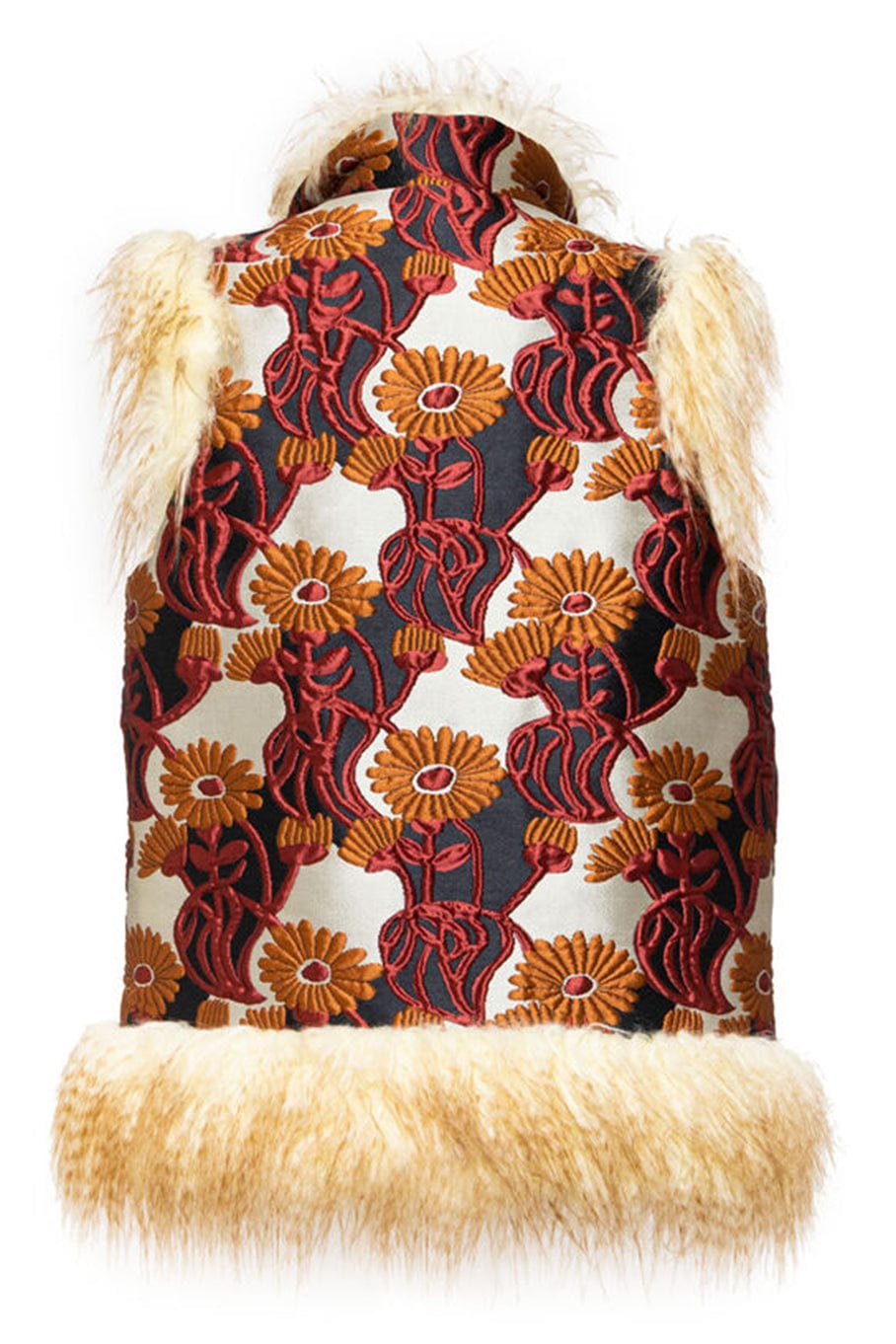 LA DOUBLEJ-Sleeveless Folk Jacket-