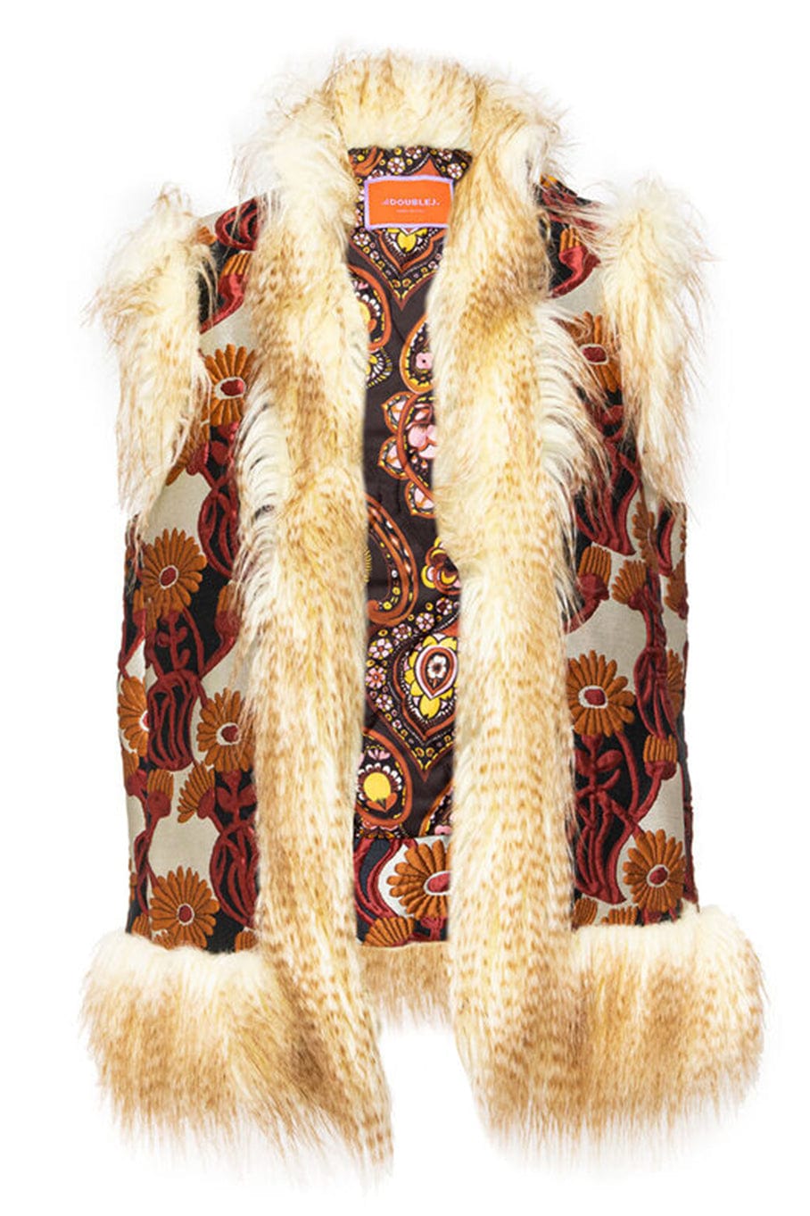LA DOUBLEJ-Sleeveless Folk Jacket-