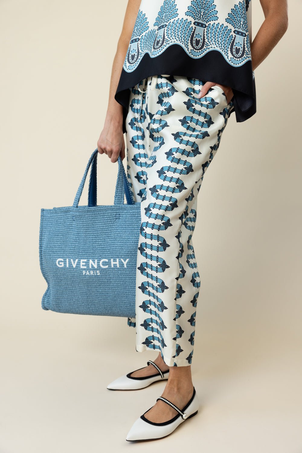 LA DOUBLEJ-DRAWSTRING PANT - SCIROCCO-