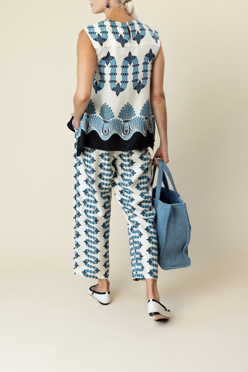 LA DOUBLEJ-DRAWSTRING PANT - SCIROCCO-
