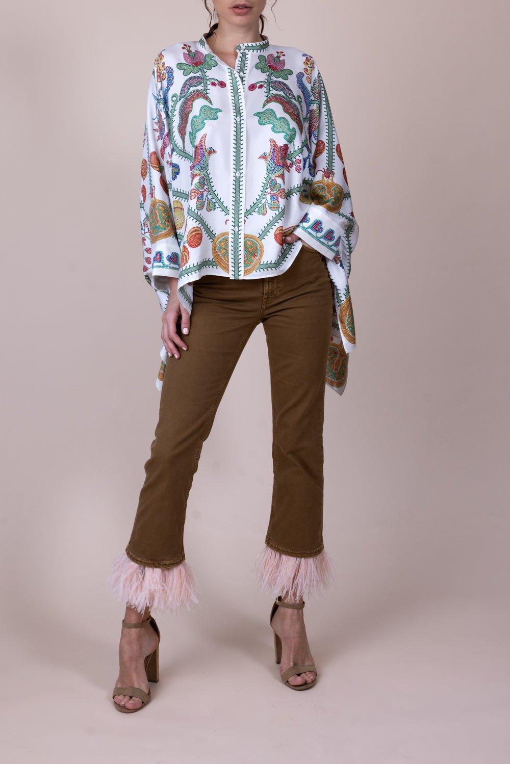LA DOUBLEJ-Fancy Crop Jeans-
