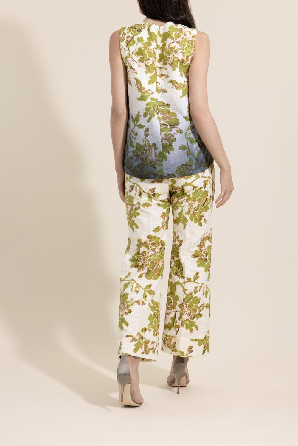 Hendrix Pants - Oasis-FLORAL-38-CLOTHINGPANTWIDE LEG-LA DOUBLEJ