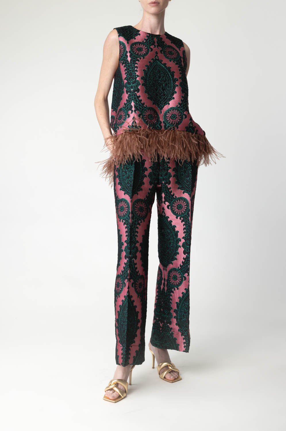 LA DOUBLEJ-Hendrix Pants - Oltrarno Pink-