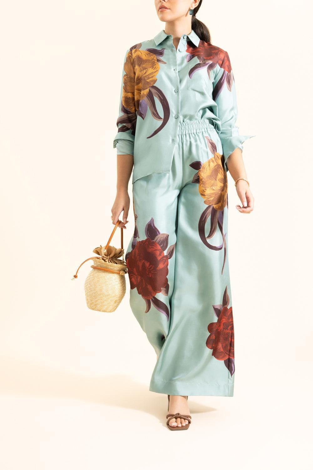 Palazzo Pants - Peony Placée-PEONY-XS-CLOTHINGPANTWIDE LEG-LA DOUBLEJ