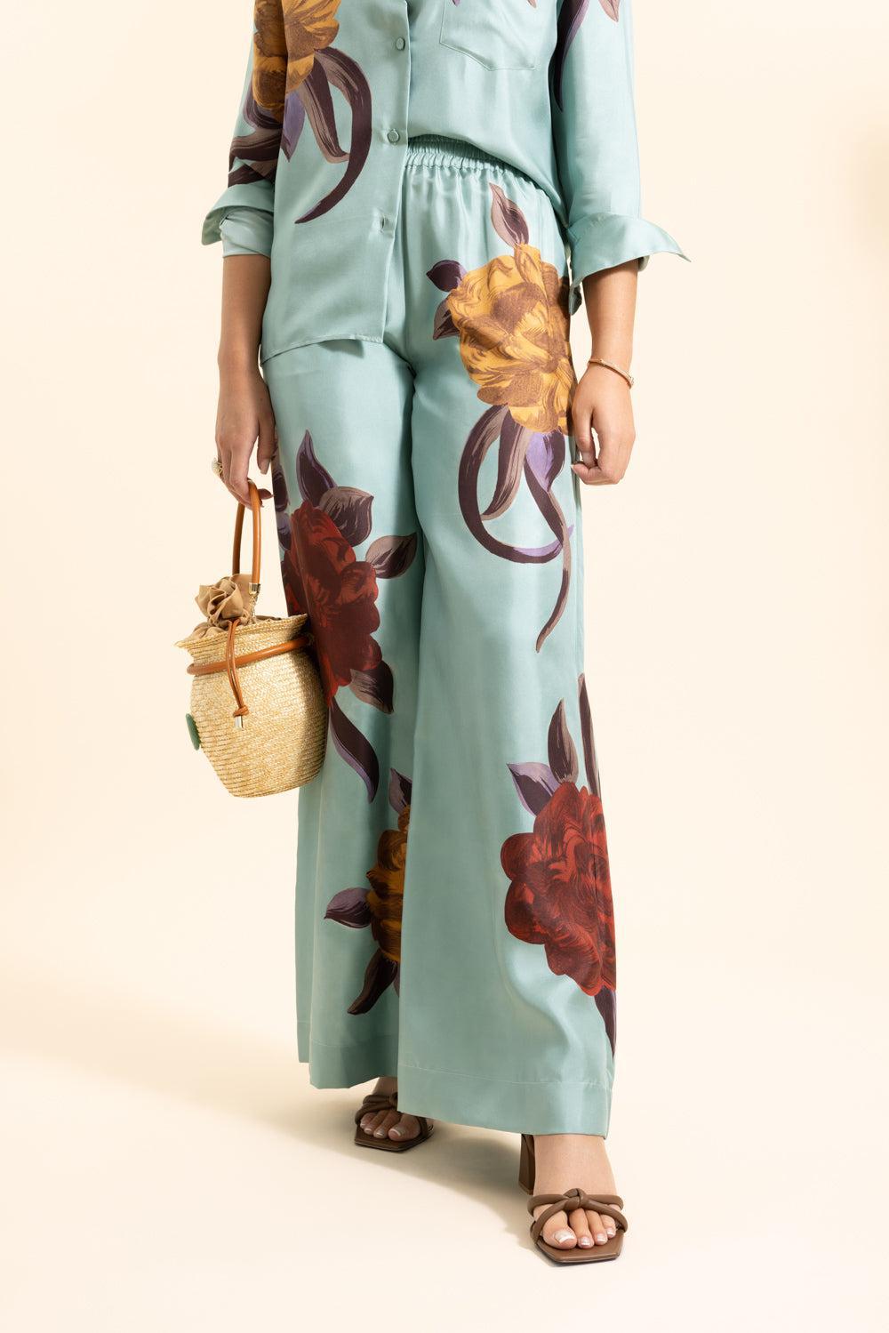 Palazzo Pants - Peony Placée-PEONY-XS-CLOTHINGPANTWIDE LEG-LA DOUBLEJ