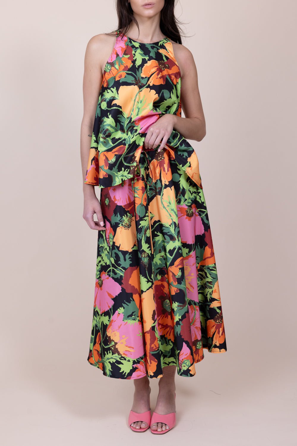 LA DOUBLEJ-Drawstring Skirt-