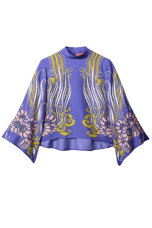 Make An Exit Top - Atlantis Placee-ATLANTIS-XS-CLOTHINGTOPBLOUSE-LA DOUBLEJ