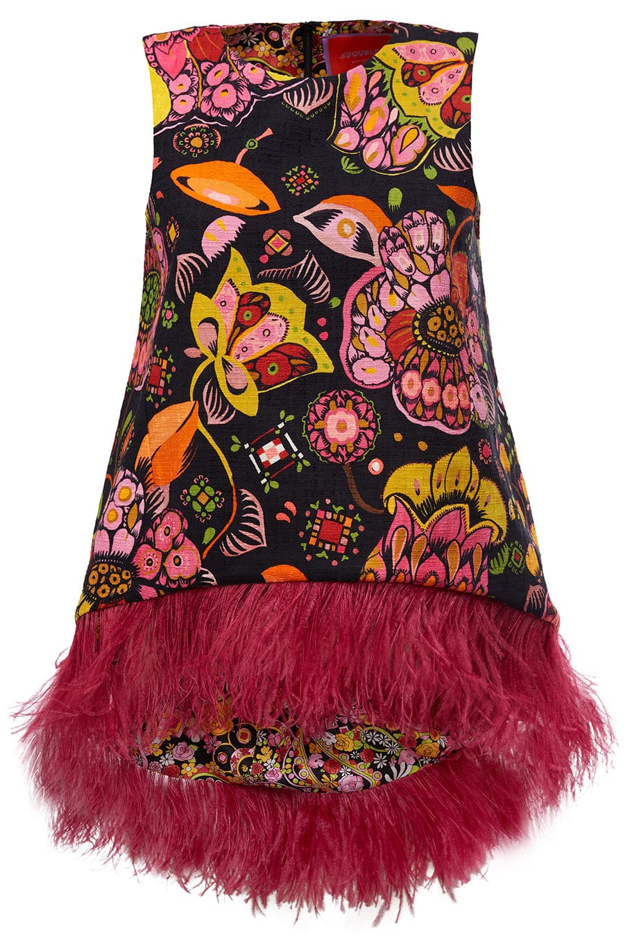 LA DOUBLEJ-La Scala Top With Feathers-