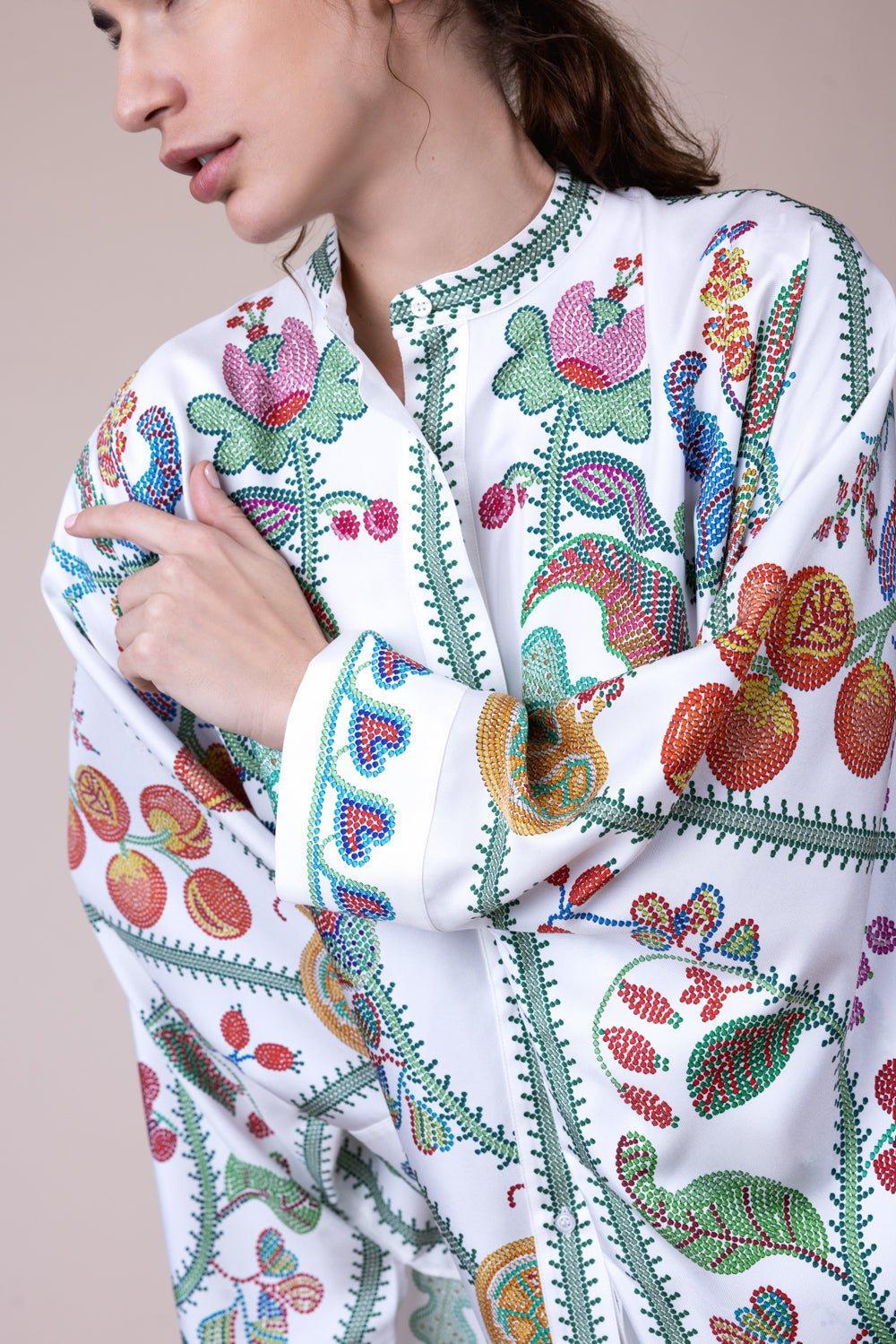 LA DOUBLEJ-Foulard Shirt - Grenadilla-