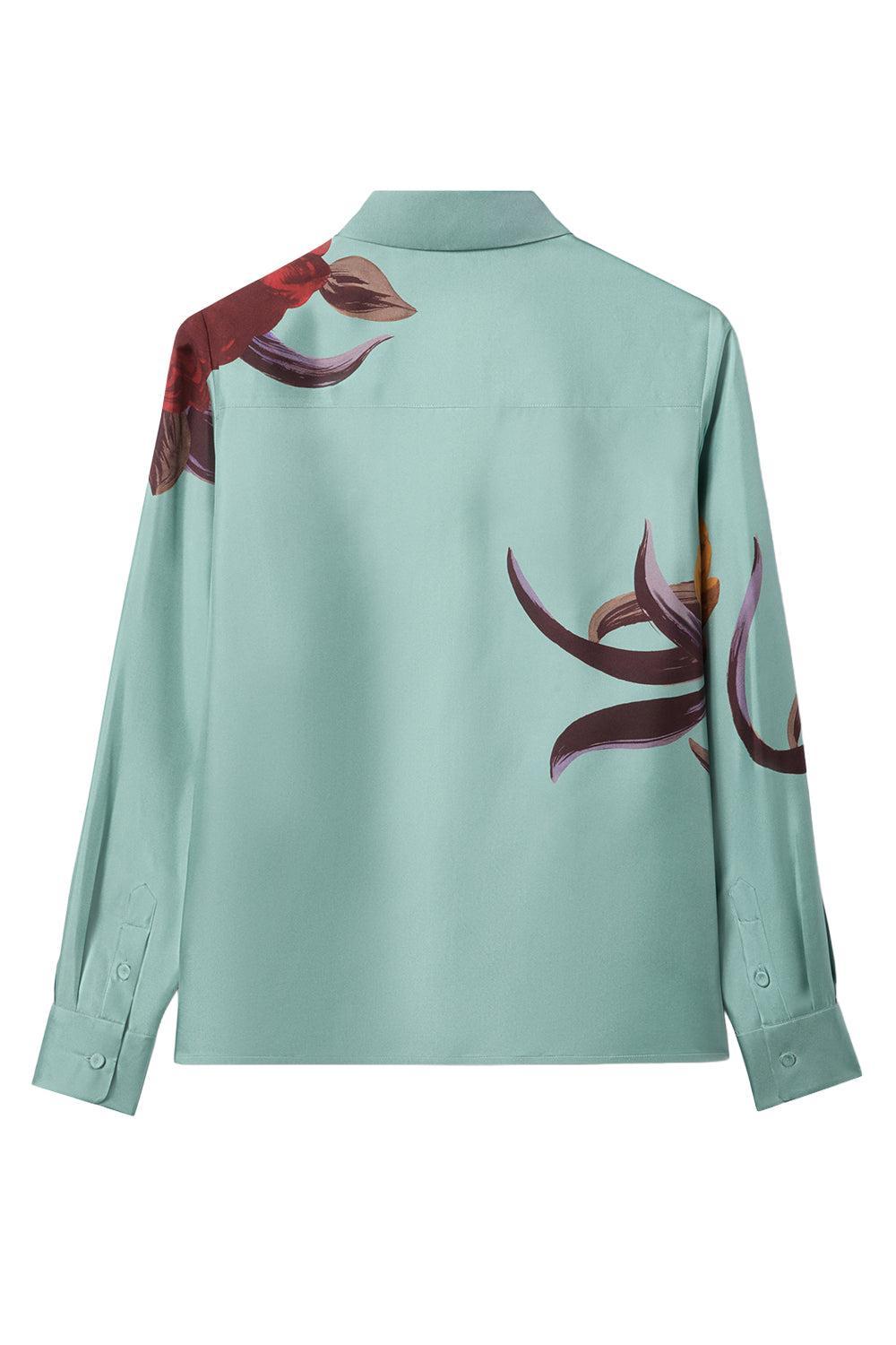 Boy Shirt - Peony Placee-PEONY-XS-CLOTHINGTOPBLOUSE-LA DOUBLEJ