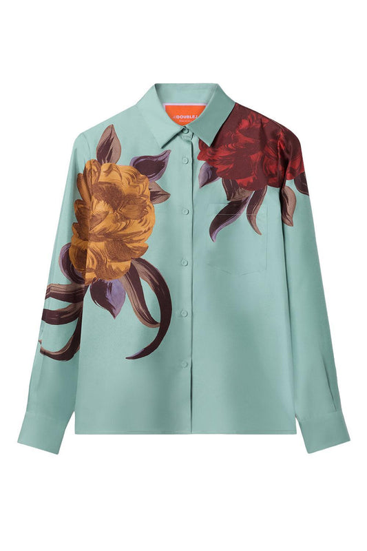 Boy Shirt - Peony Placee-PEONY-XS-CLOTHINGTOPBLOUSE-LA DOUBLEJ