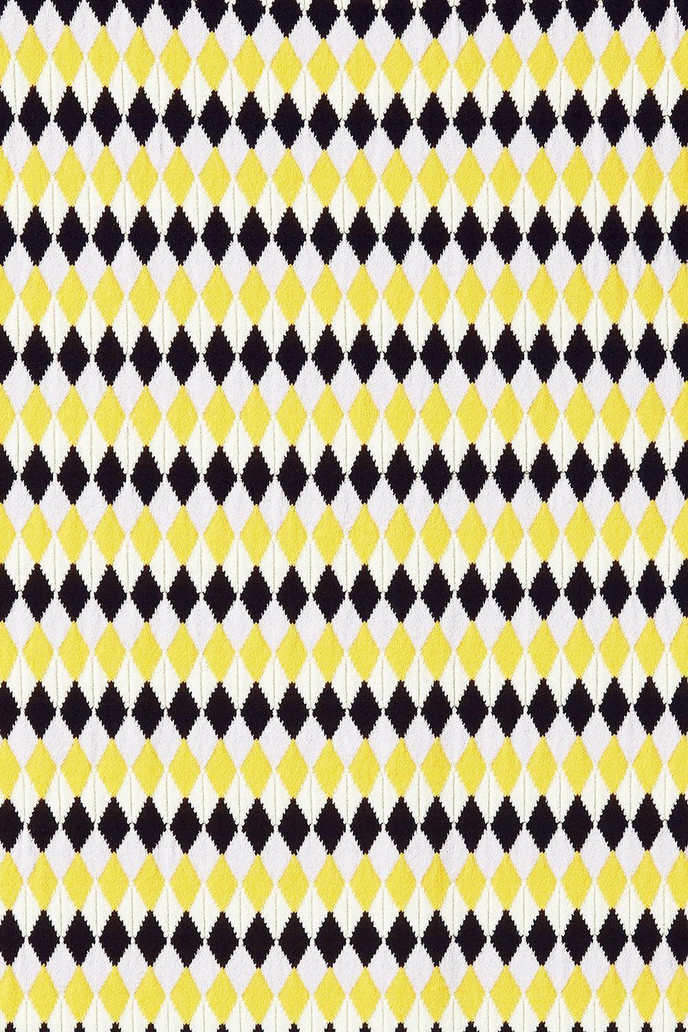 Checkers Top-YLWLKLLC-XS-CLOTHINGTOPKNITS-LA DOUBLEJ