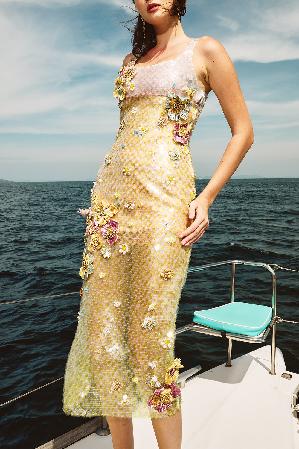 Sunset Bloom Maxi Dress-YELLOW-XS-CLOTHINGDRESSCOCKTAIL-LA FUORI