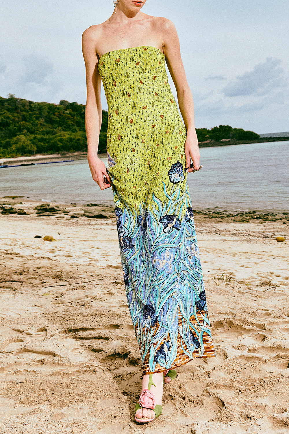 Serenade Maxi Dress-GREEN-XS-CLOTHINGDRESSGOWN-LA FUORI